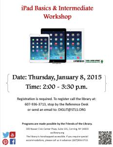 iPad Basics & Intermediate Workshop Flyer For Facebook