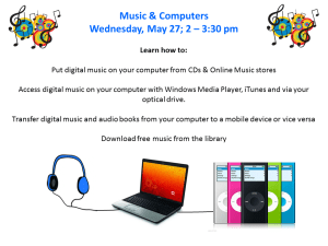 Music & Computers Program Flyer May 27, 2015