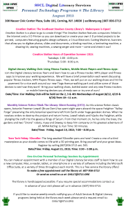 SSCL Digital Literacy Services Programs August 2015