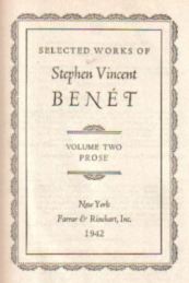 Selected Works of Stephen Vincent Benet V 2